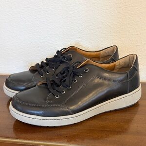 Josef Seibel Men's David 03 Black Leather Casual Lace Up Sneakers Shoes 46